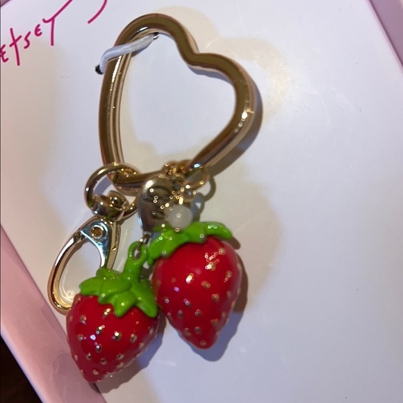 Betsey Johnson | Strawberry 🍓 Bag Charm - Picture 3 of 4